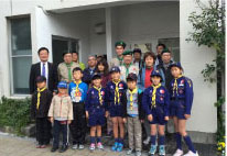 僕のボランティア人生の原点、ボーイスカウトの皆さんと。