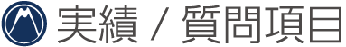 実績・質問項目
